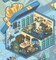 Blue Box House Isometric Stickers, DIY Room Scene, Adorabilities